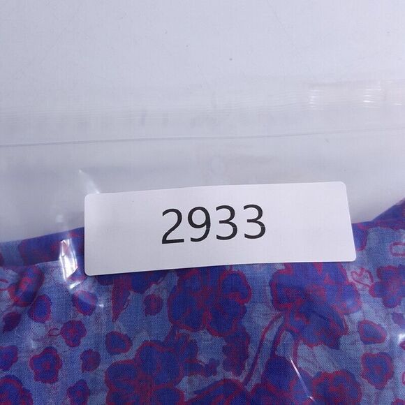 VINEYARD VINES Womens Top Size 8 Purple Floral Button Up Floral Ruffle Cotton - Picture 8 of 8